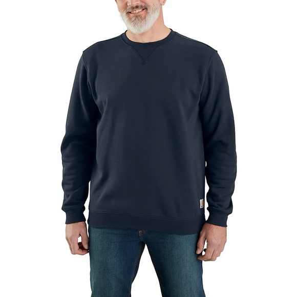 Carhartt Loose Fit Midweight Crewneck Sweatshirt Men’s Navy Size Large - Picture 1 of 7